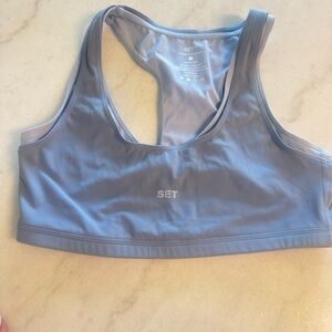 SET Active Slate Blue Racerback Sports Bra